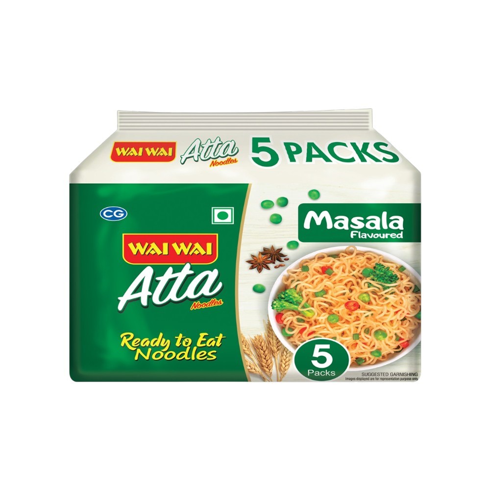 Wai Wai Atta Healthy Instant Noodles (Masala)