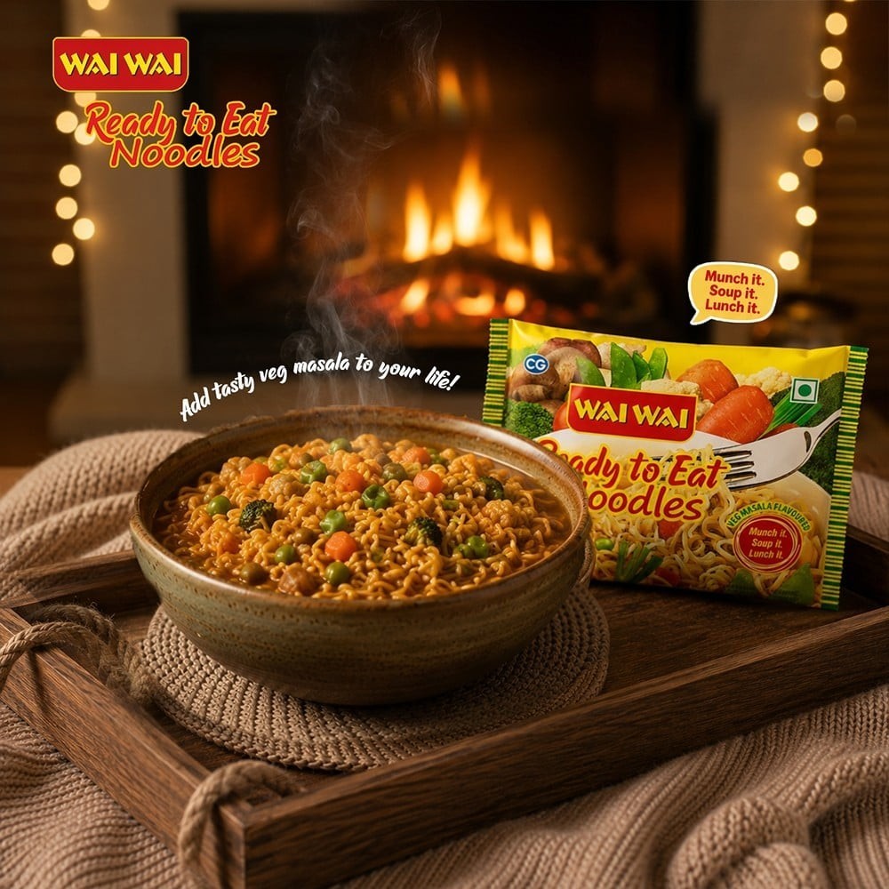 Wai Wai Ready To Eat Veg Masala Instant Noodles