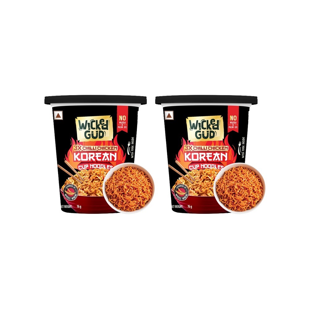 WickedGud 3X Chilli Chicken Korean Cup Noodles
