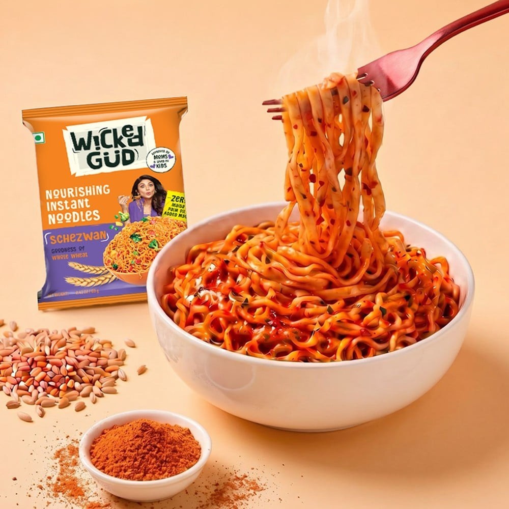 WickedGud Schezwan Nourishing No Maida & No Oil Instant Noodles