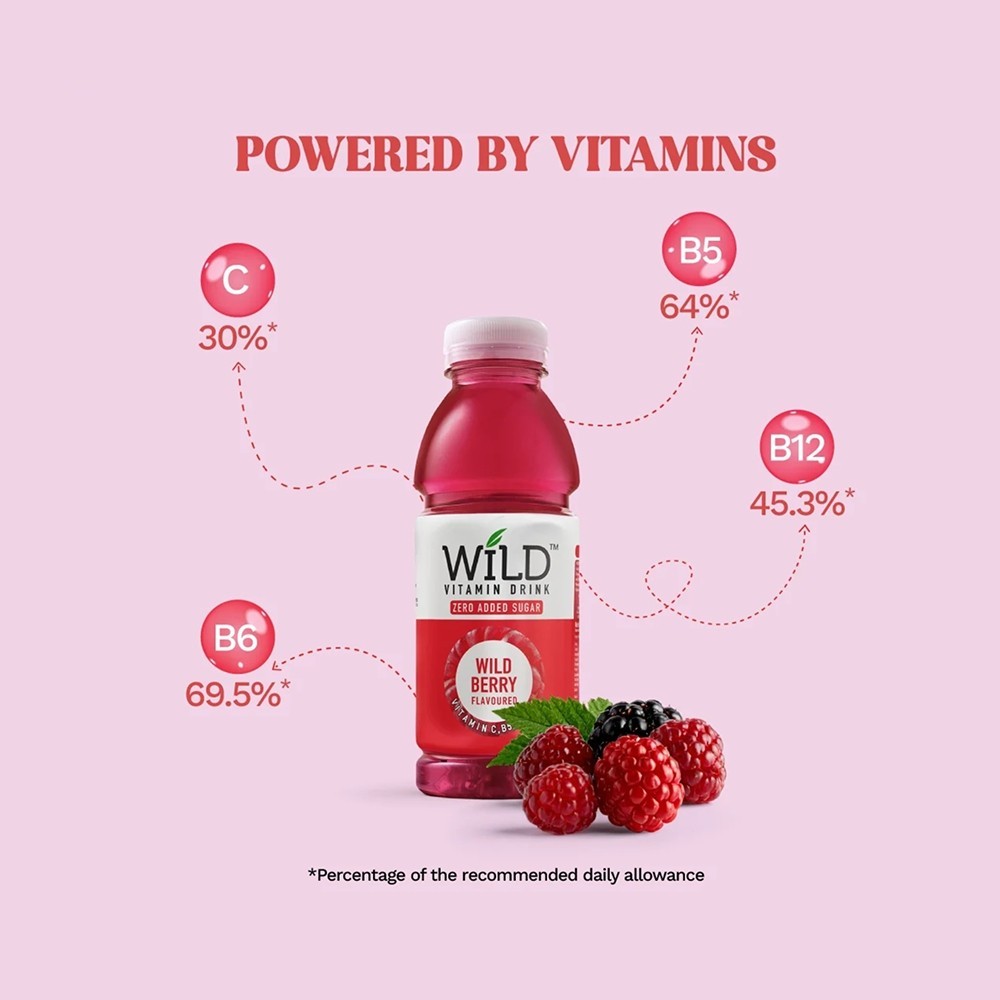 Wild Vitamin Drink Wild Berry Flavoured Water