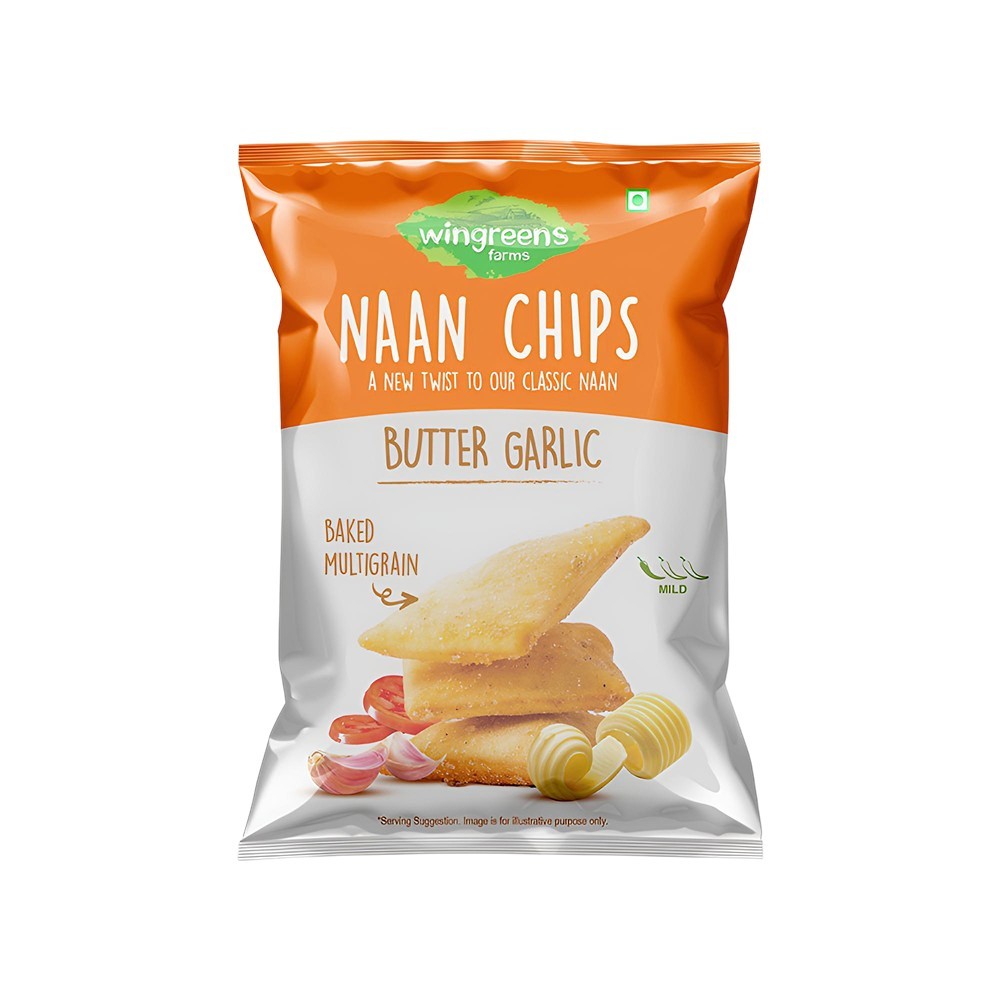 Wingreens Farms Butter Garlic Naan Chips