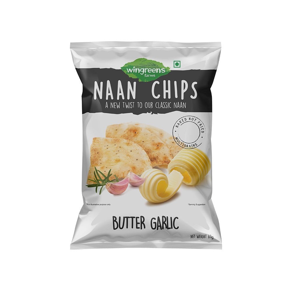 Wingreens Farms Butter Garlic Naan Chips