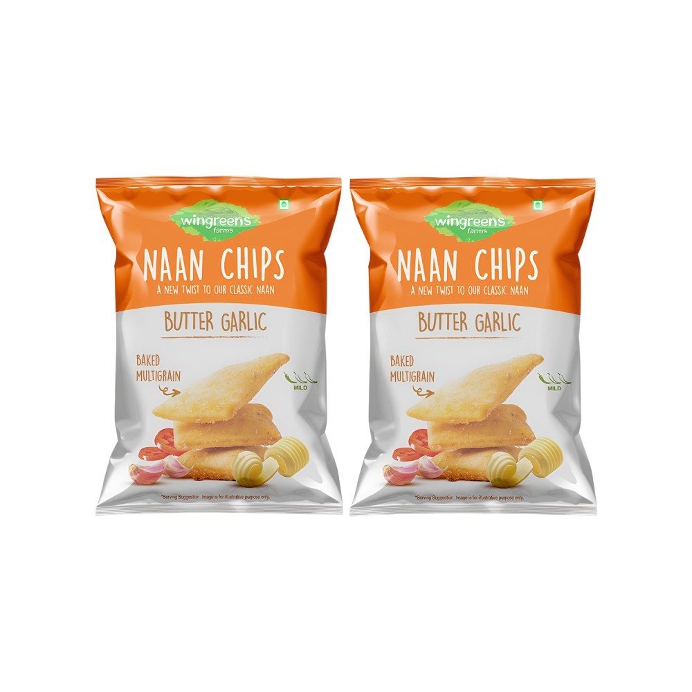 Wingreens Farms Butter Garlic Naan Chips