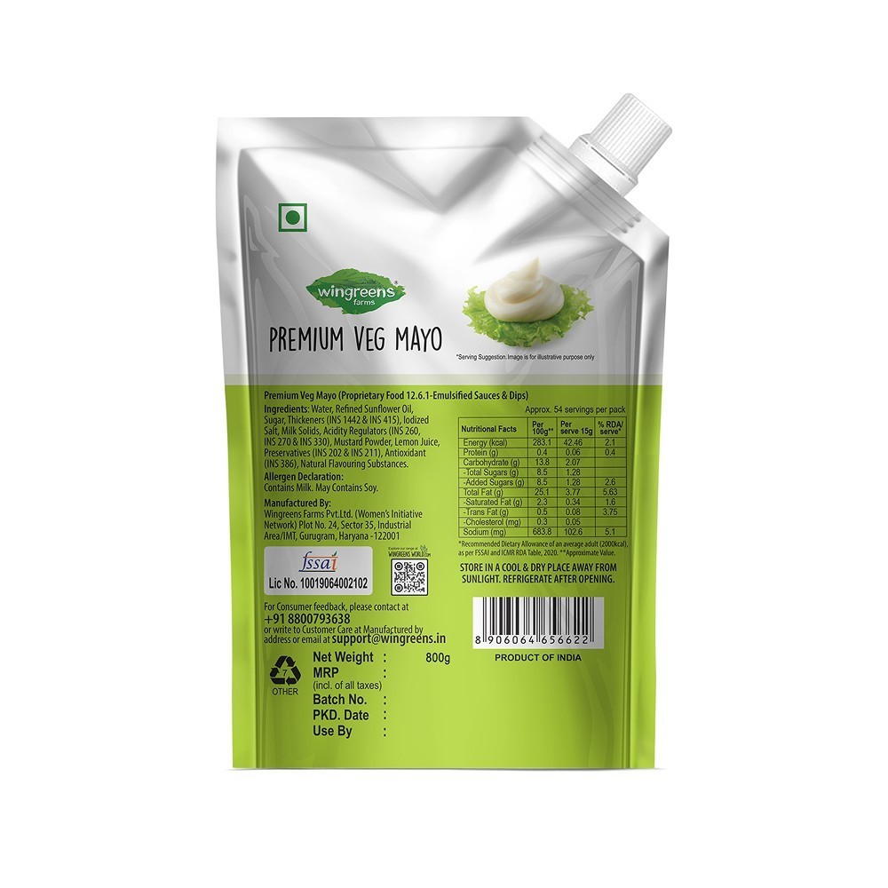 Wingreens Farms Premium Veg Mayonnaise