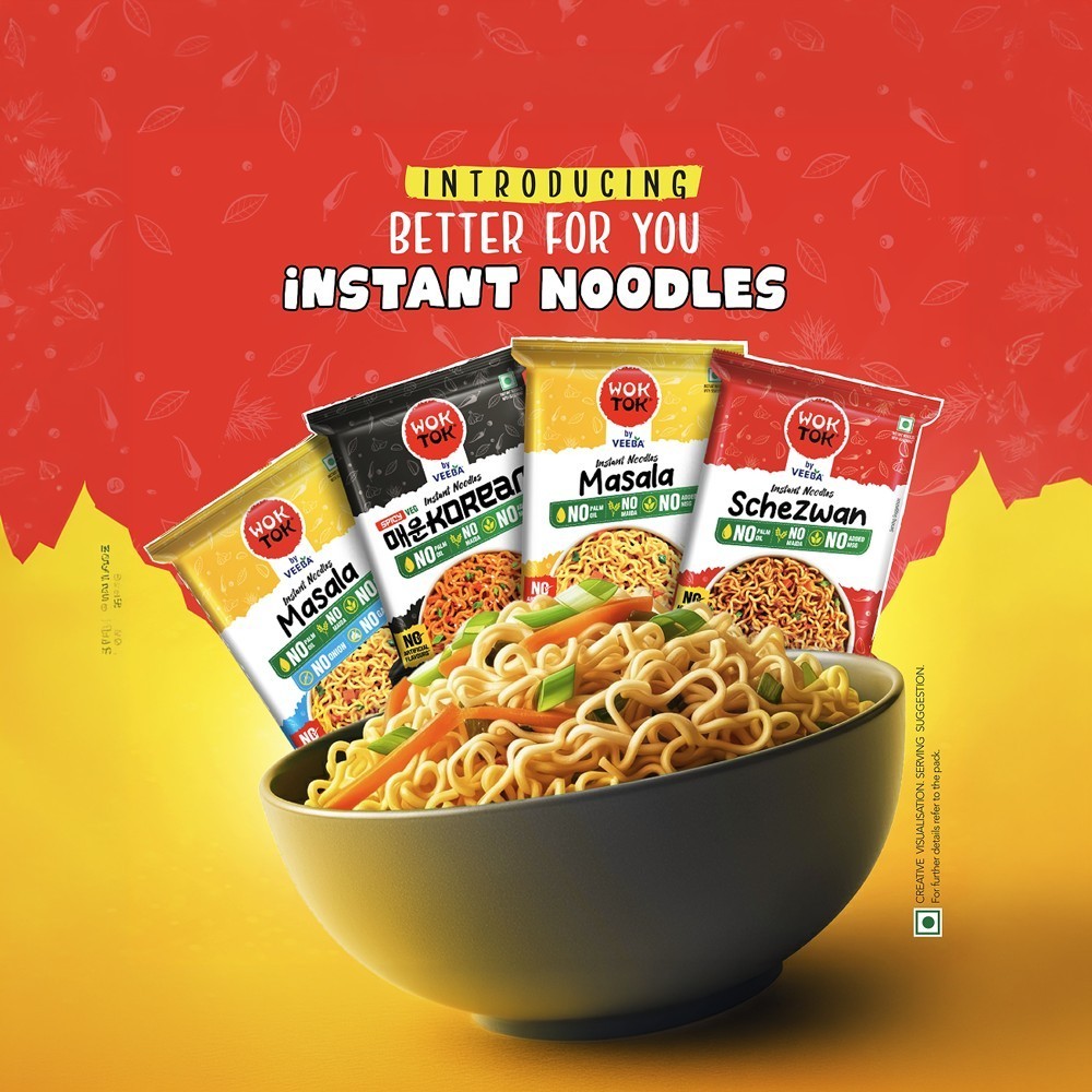 Wok Tok by Veeba Spicy Veg Instant Noodles - Korean
