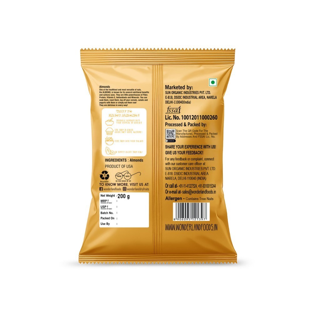 Wonderland Foods California Almonds