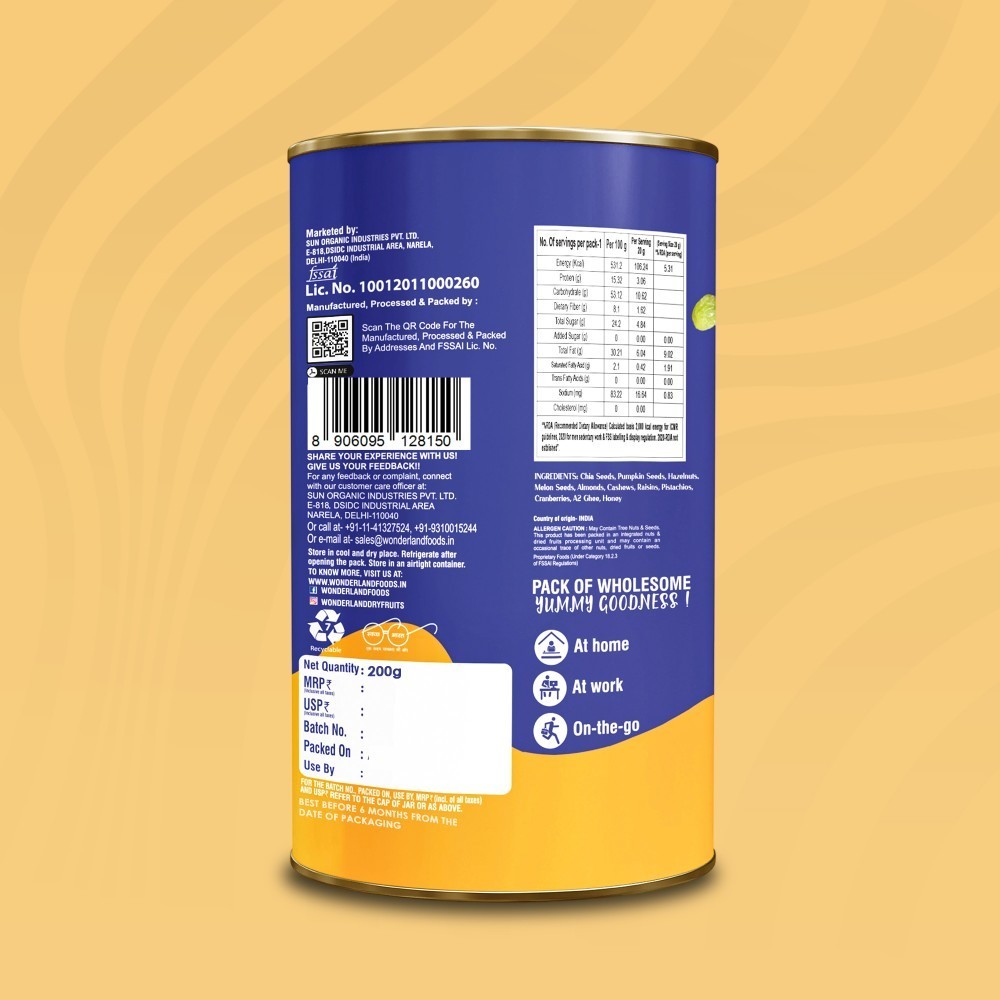 Wonderland Foods Nuts & Seeds Protein Bites