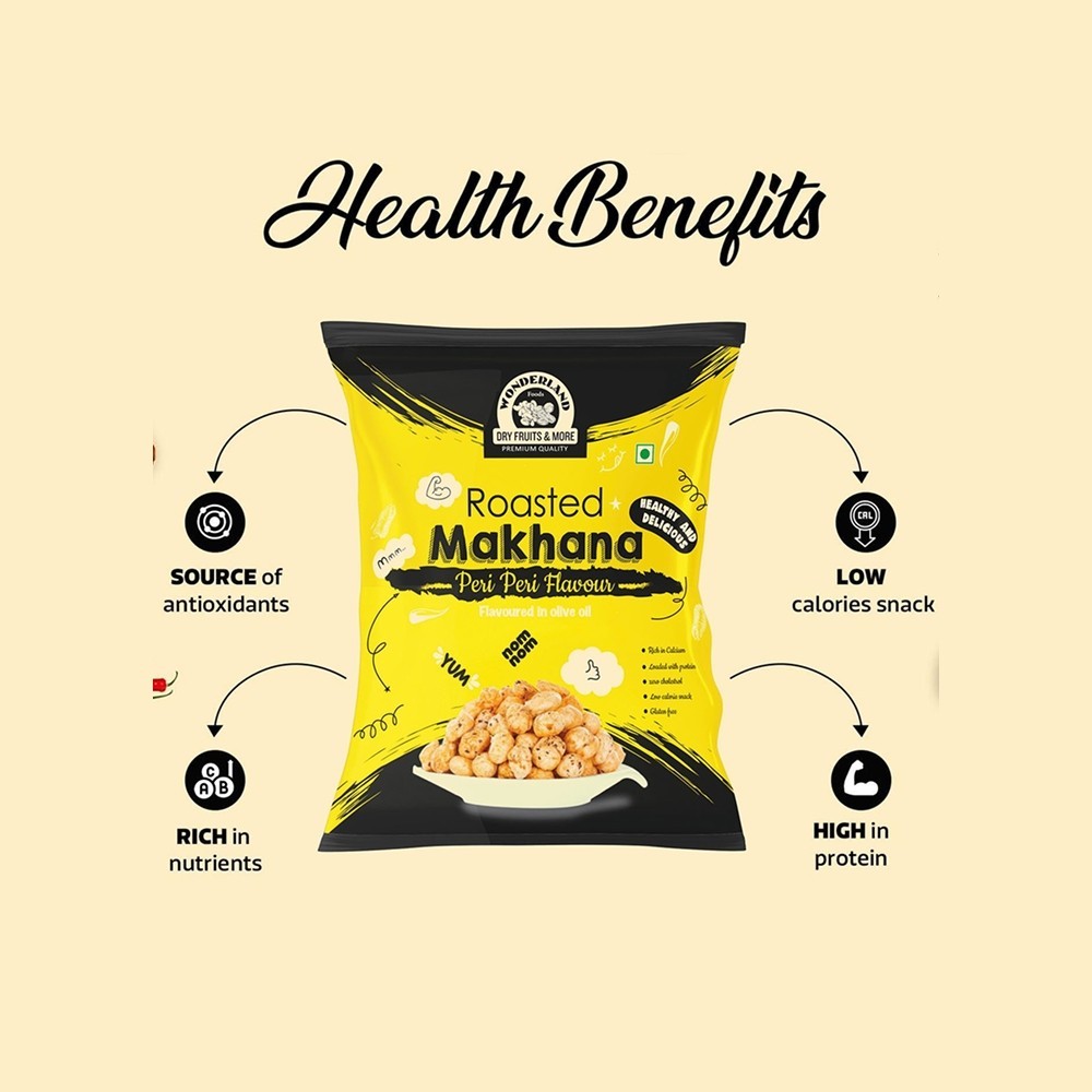 Wonderland Foods Peri Peri Flavoured Makhana