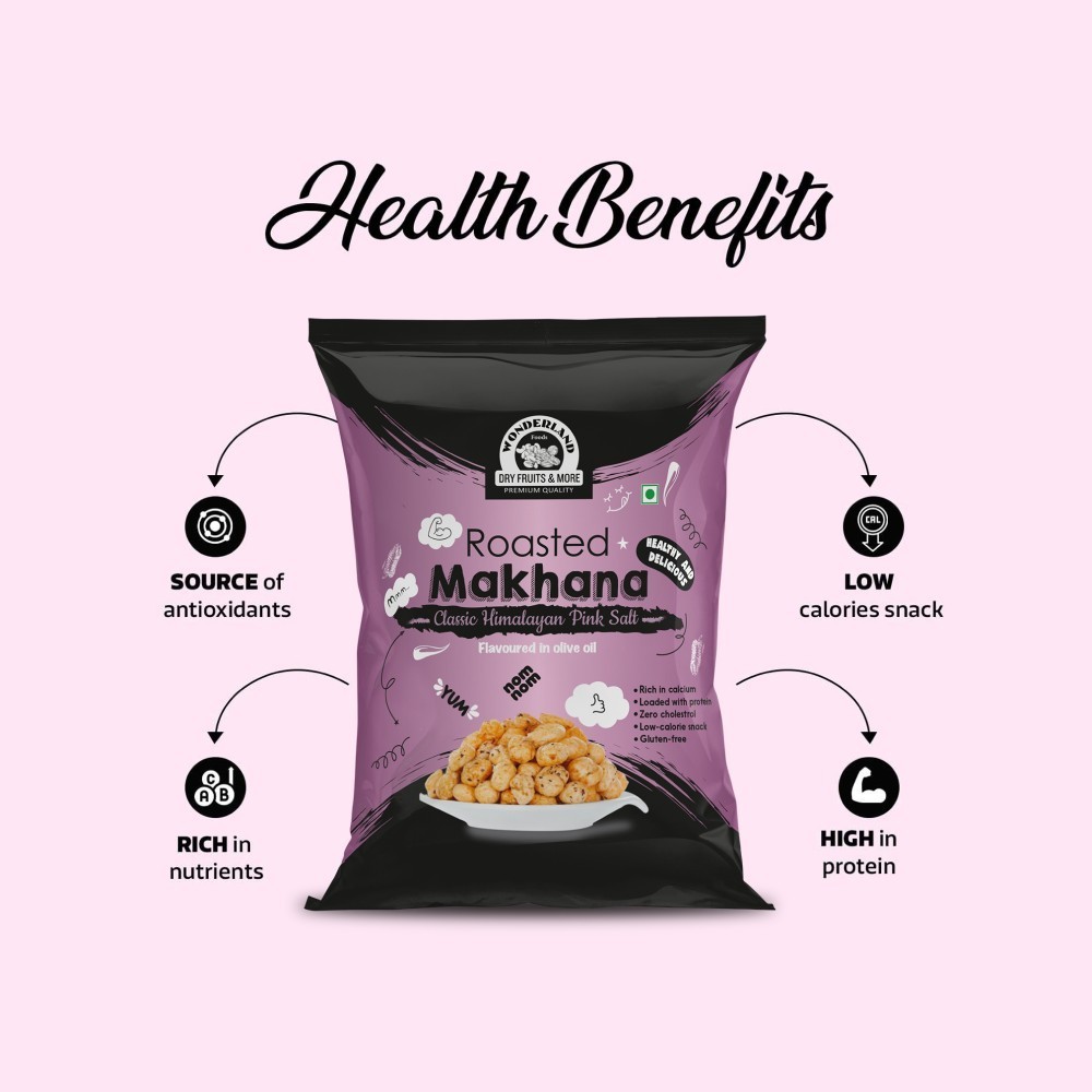 Wonderland Foods Pink Salt Flavoured Makhana