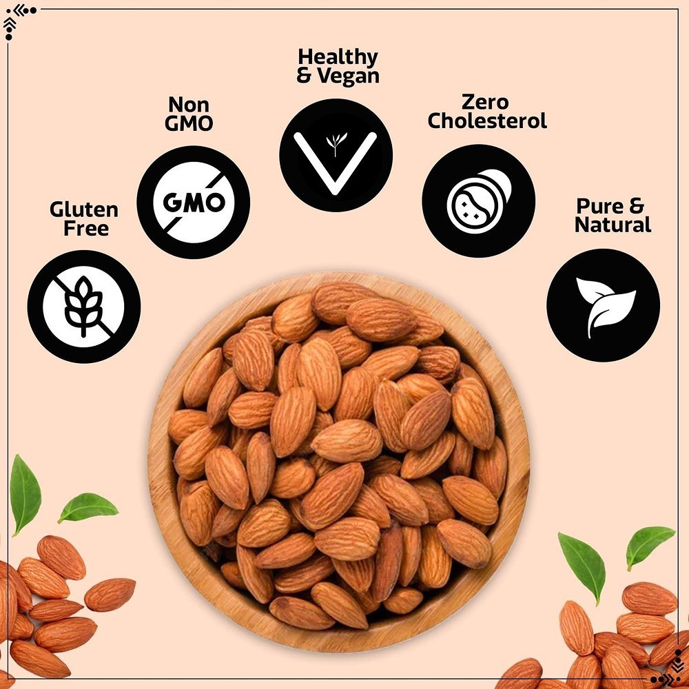 Wonderland Foods Raw California Almonds - 1 kg