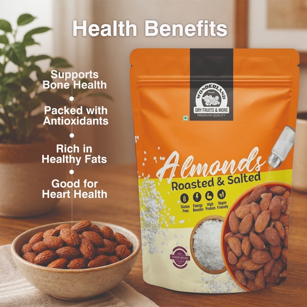 Wonderland Foods Roasted & Salted Flavoured Almonds