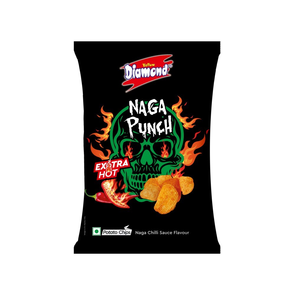 Yellow Diamond Naga Spicy Punch Potato Chips