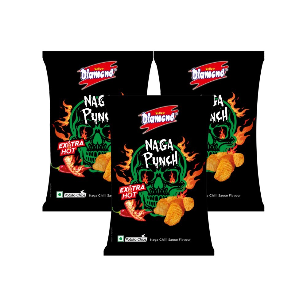 Yellow Diamond Naga Spicy Punch Potato Chips