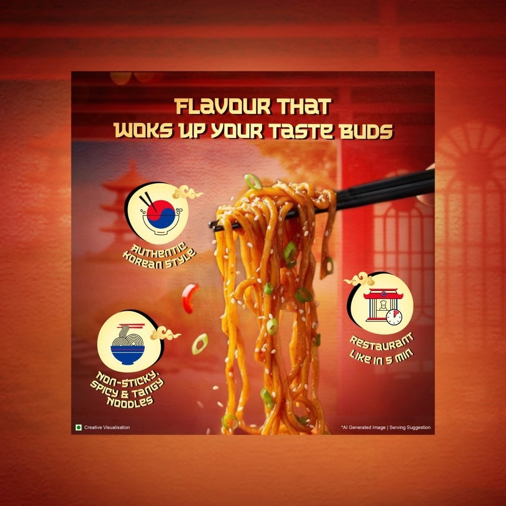 Yippee Gochujang Spicy & Tangy Korean Noodles