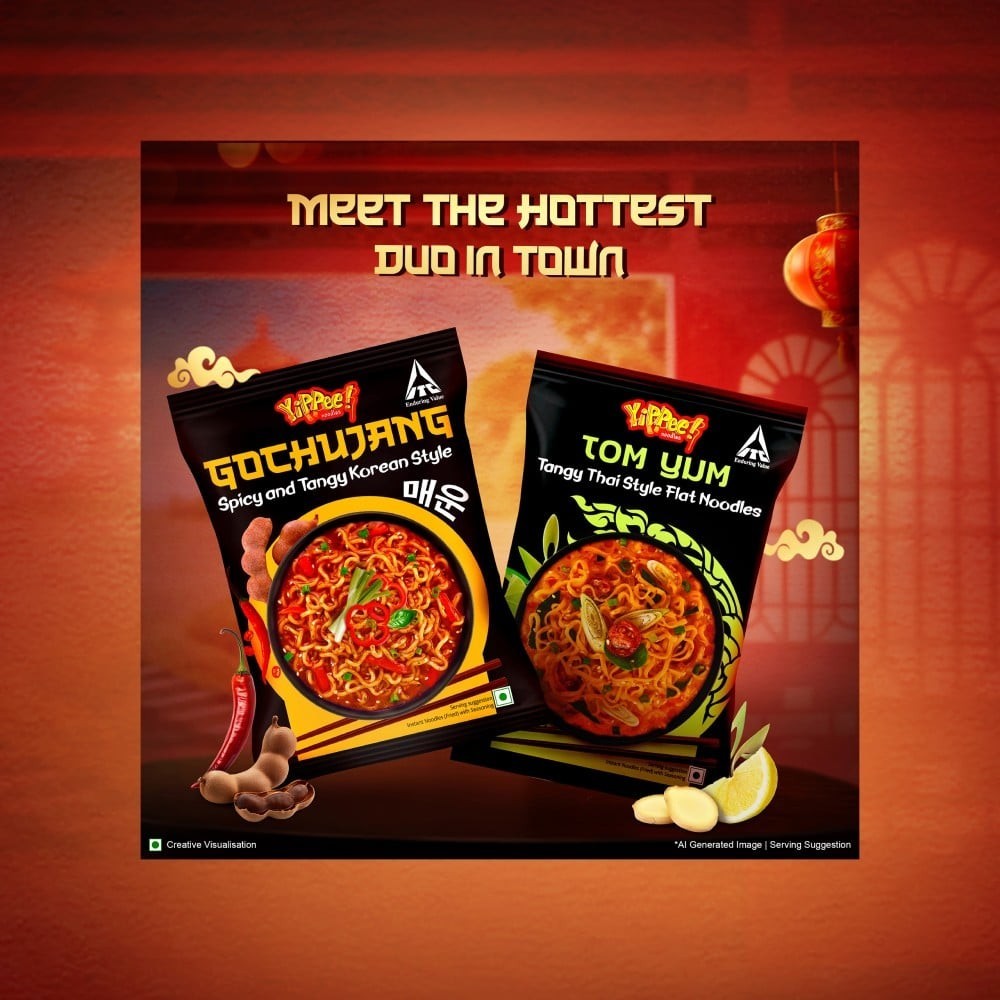 Yippee Gochujang Spicy & Tangy Korean Noodles