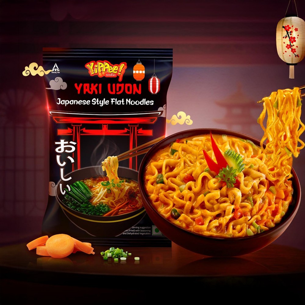 Yippee Japanese Yaki Udon Flat Instant Noodles