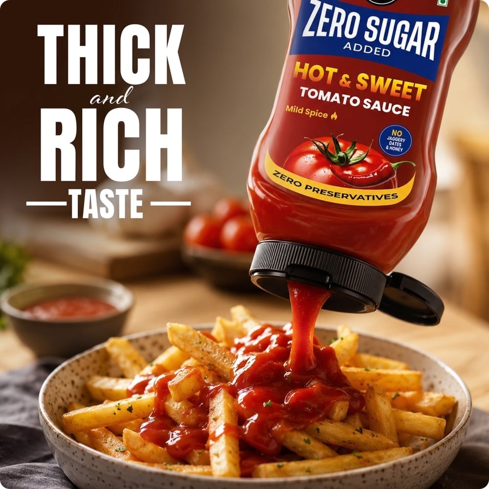 Yu 100% Whole Wheat Penne Pasta +  Zero Sugar Hot & Sweet Tomato Ketchup (Mild Spice) Combo