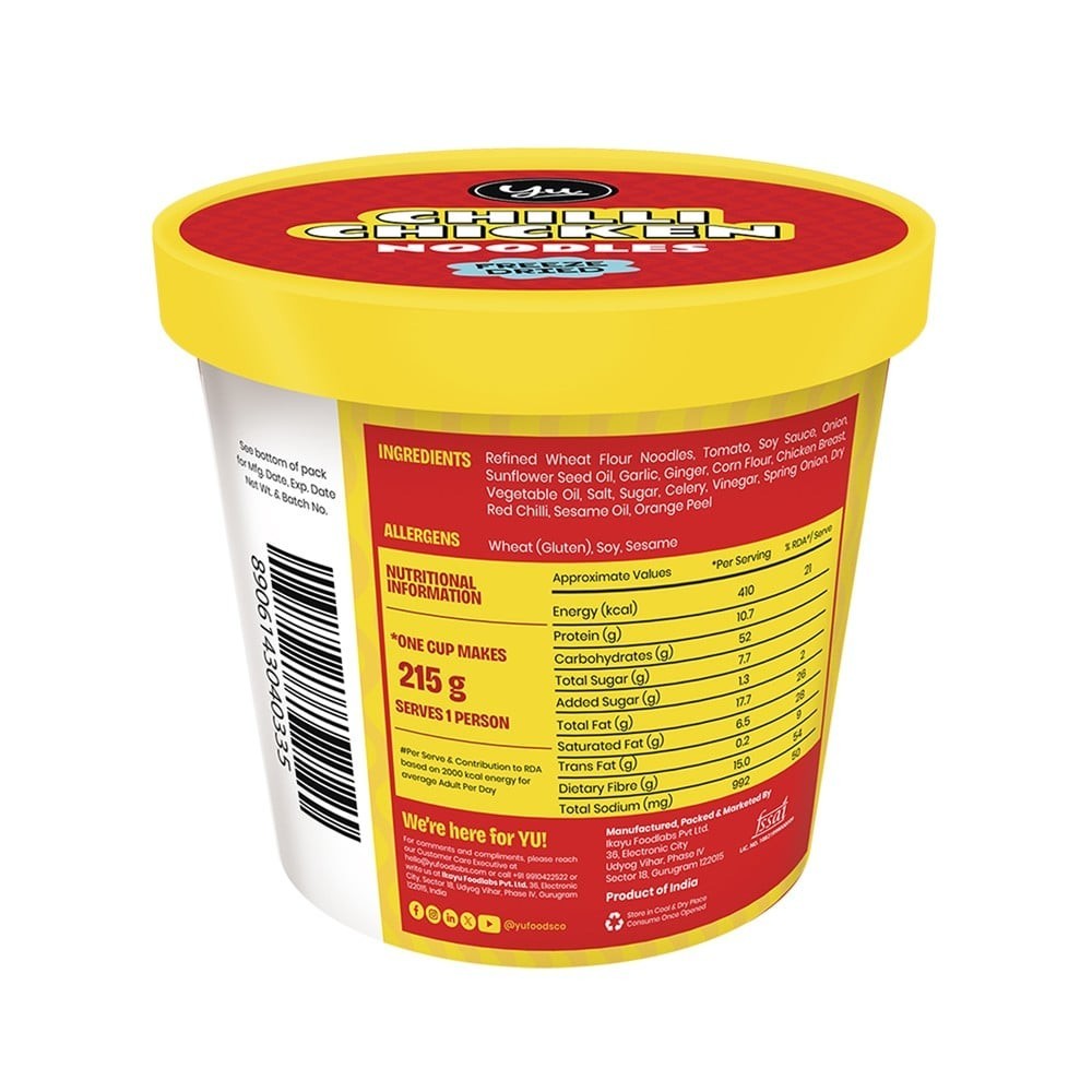 Yu Chilli Chicken Instant Cup Noodles