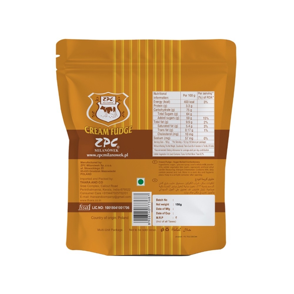 ZPC Milanowek Cream Fudge Toffee