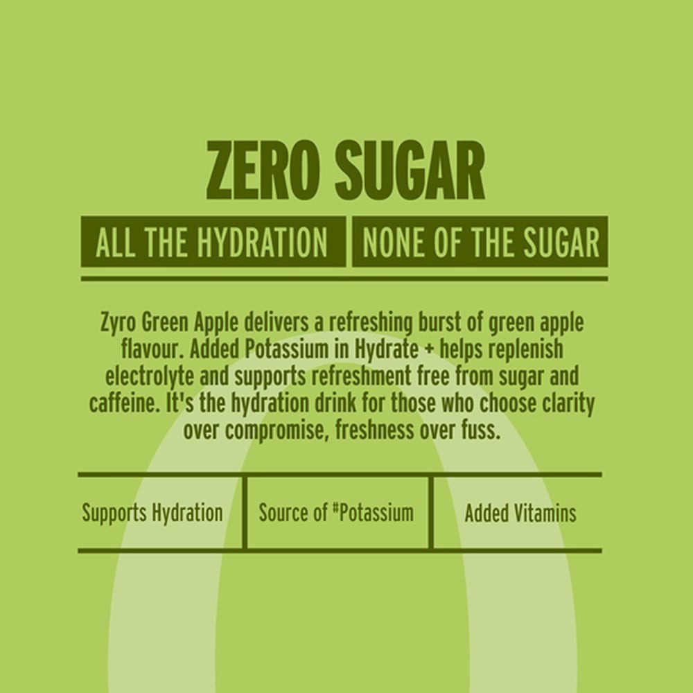 Zyro by Karan Aujla Zero Sugar Hydration Drink - Green Apple
