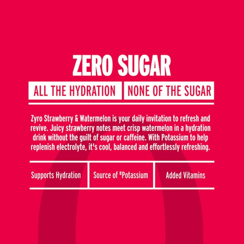 Zyro by Karan Aujla Zero Sugar Hydration Drink - Strawberry & Watermelon