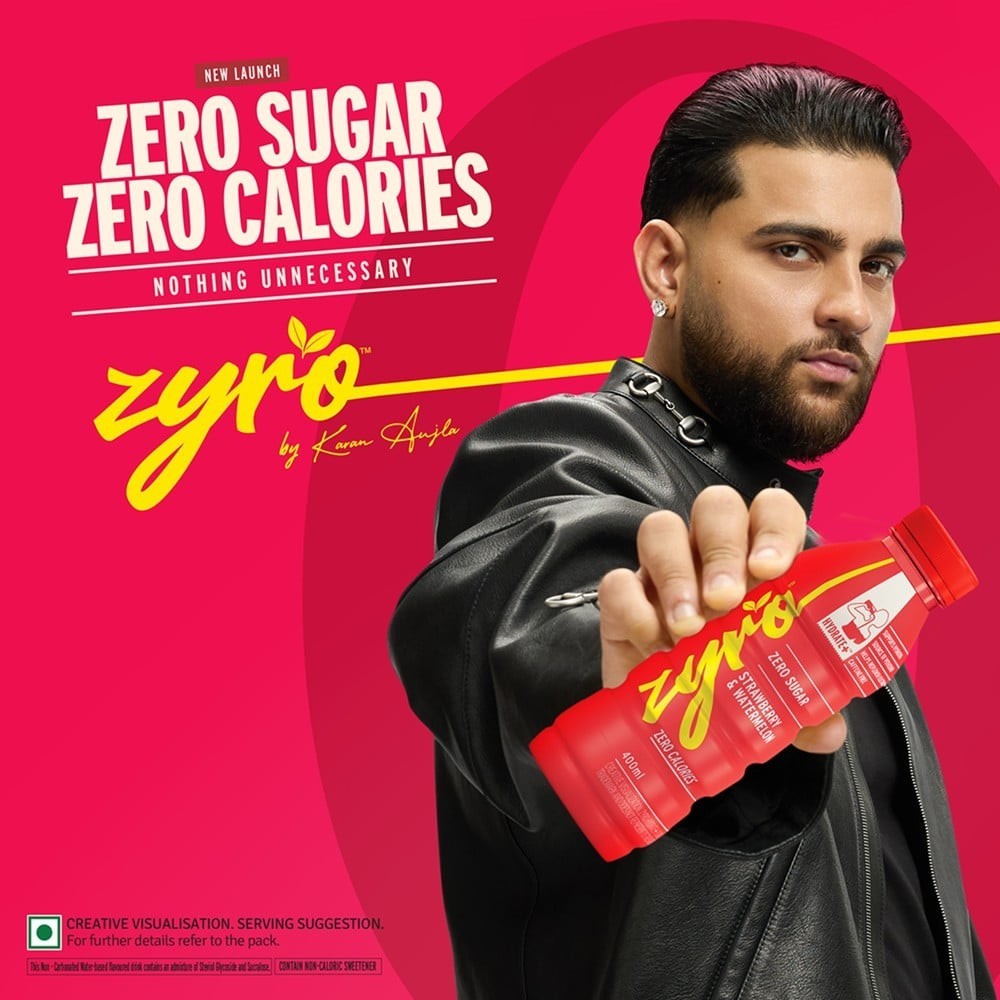 Zyro by Karan Aujla Zero Sugar Hydration Drink - Strawberry & Watermelon