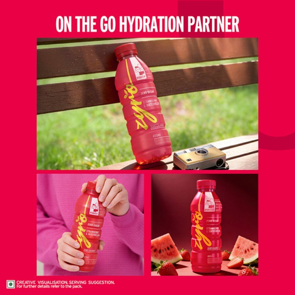 Zyro by Karan Aujla Zero Sugar Hydration Drink - Strawberry & Watermelon