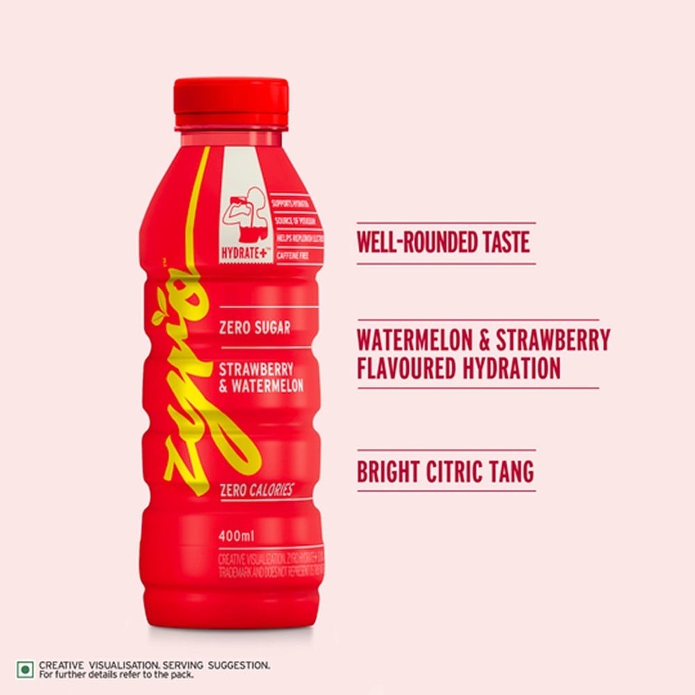 Zyro by Karan Aujla Zero Sugar Hydration Drink - Strawberry & Watermelon