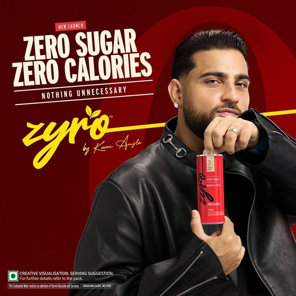 Zyro by Karan Aujla Zero Sugar Masala Cola Soft Drink