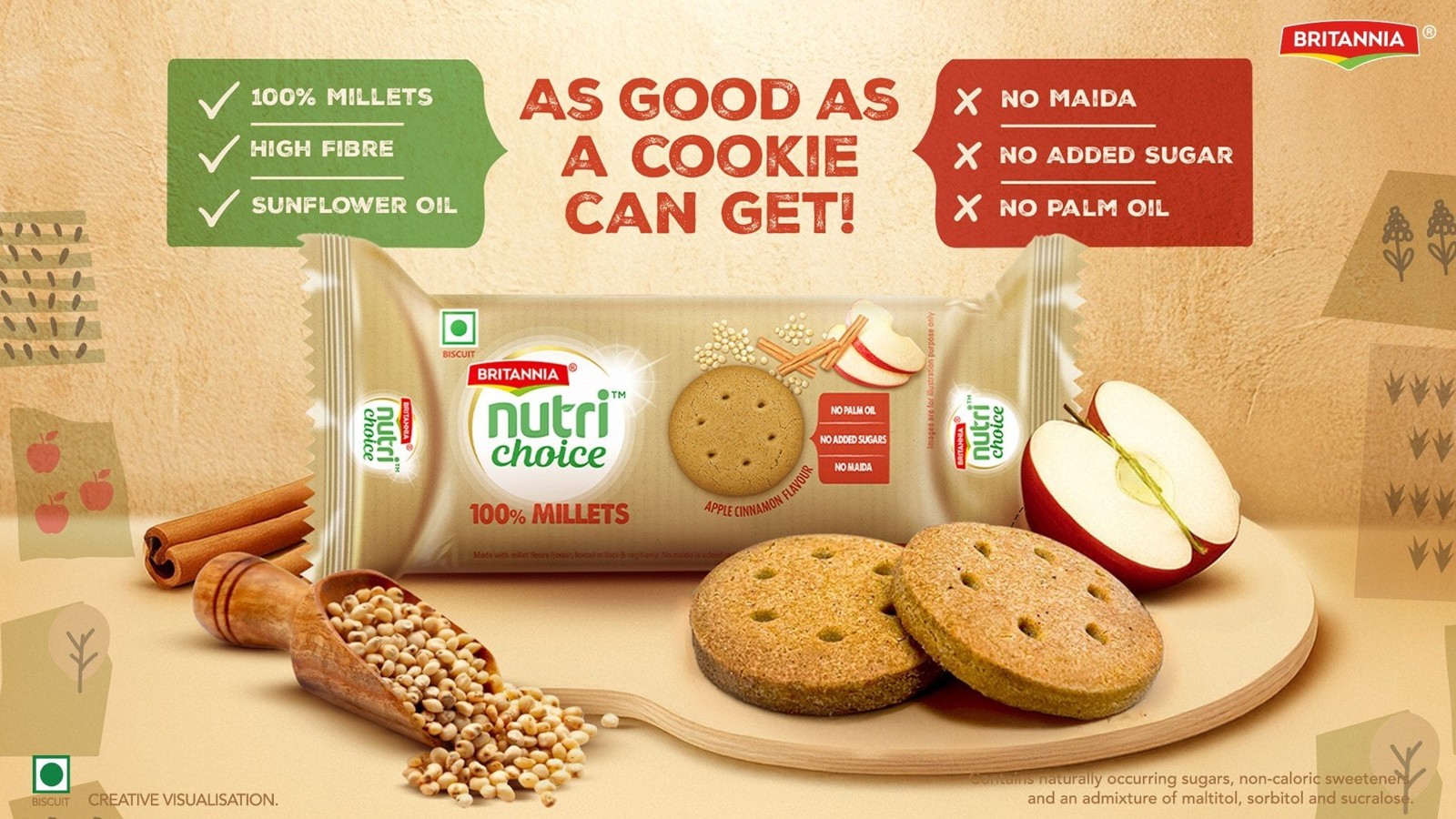 Britannia NutriChoice 100% Millets Cookies