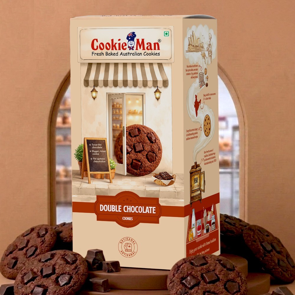 Cookieman Premium Double Chocolate Cookies