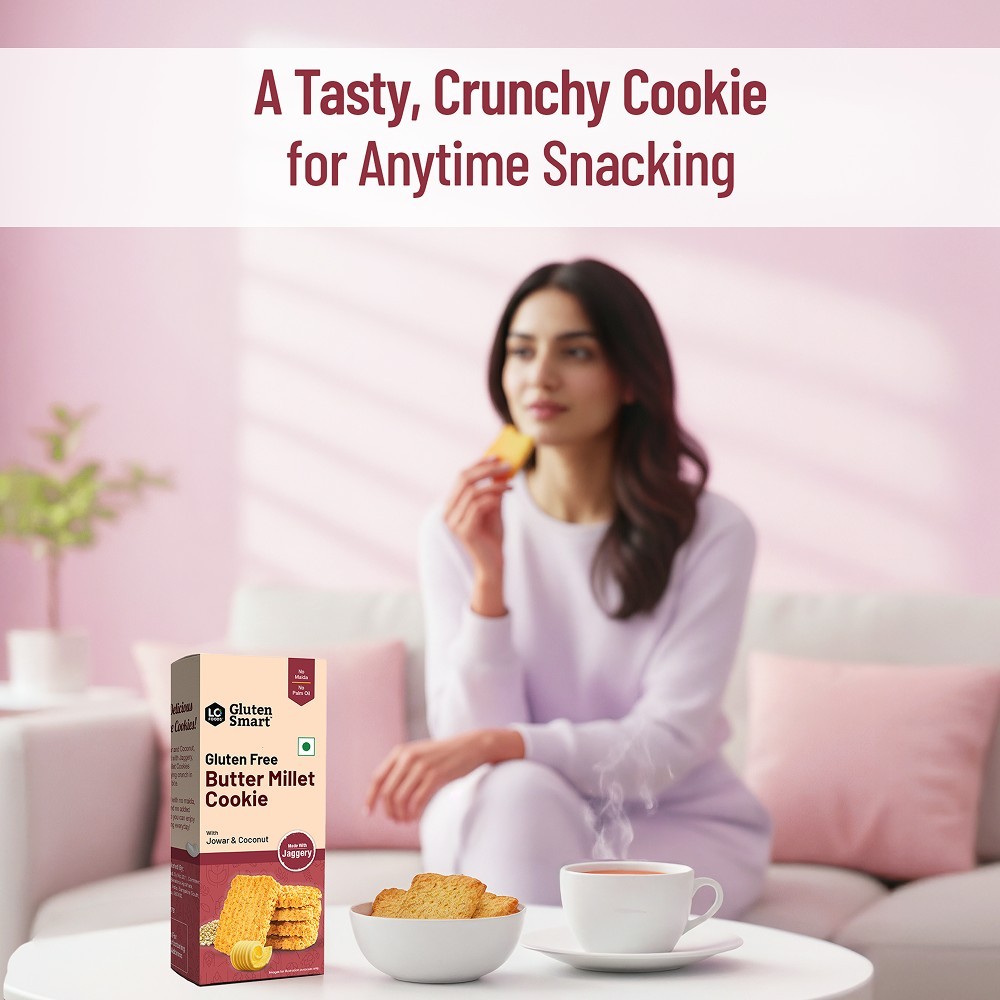 Lo Foods Gluten Free Butter Millet Jaggery Cookies