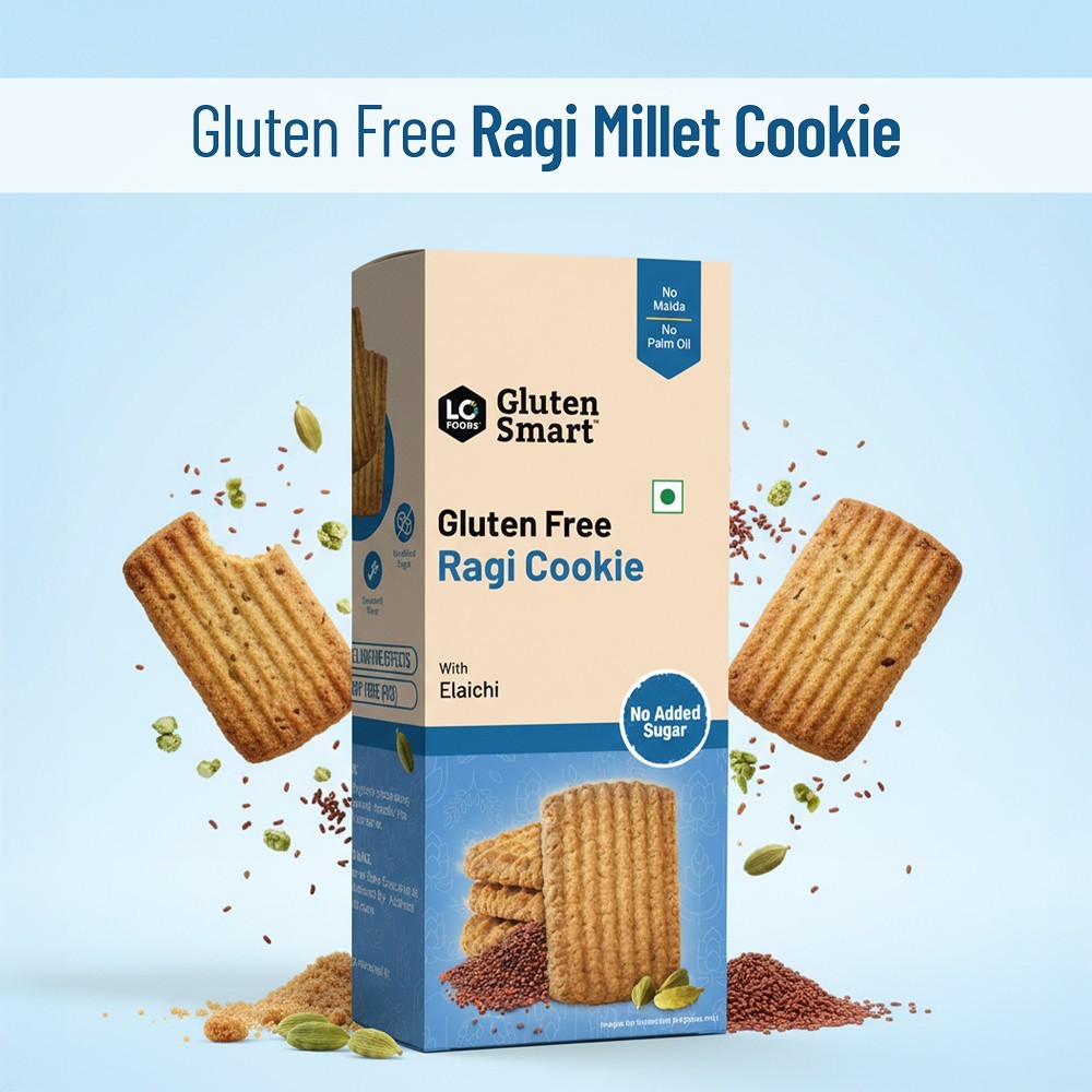 Lo Foods Gluten-Free Ragi Cookies (Elaichi)