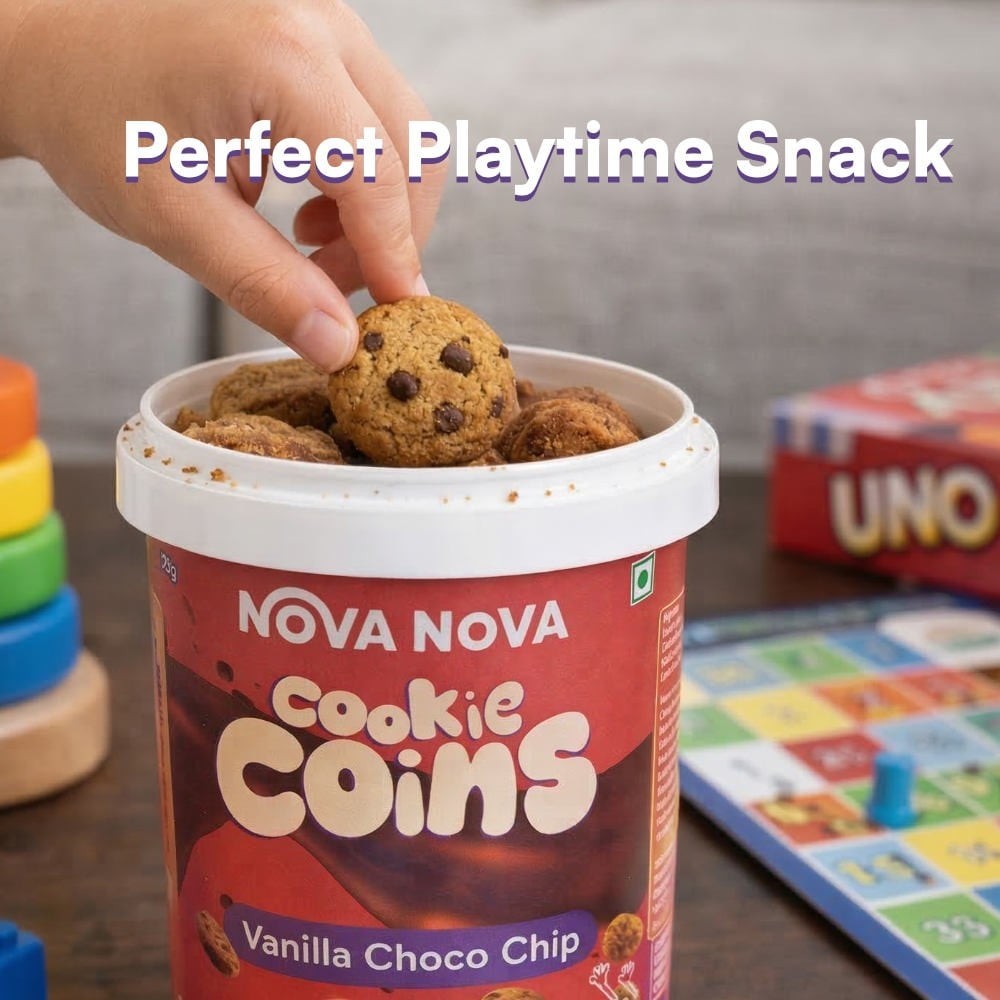 Nova Nova Vanilla Choco Chip Cookie Coin Cookies