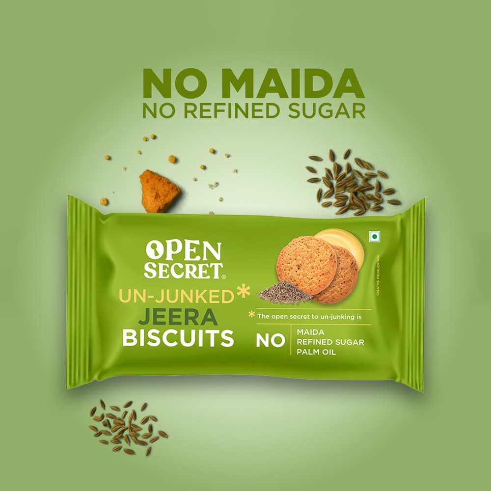 Open Secret No Maida Healthy Jeera Biscuit Cookies