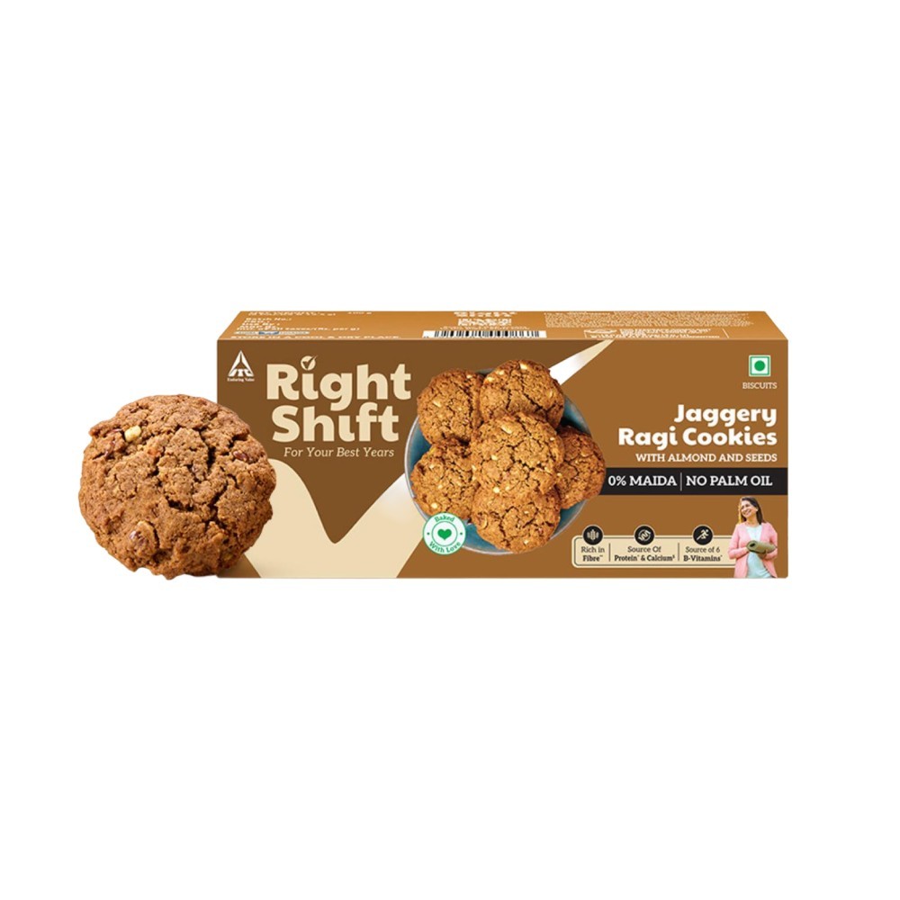 Right Shift Jaggery Ragi Cookies