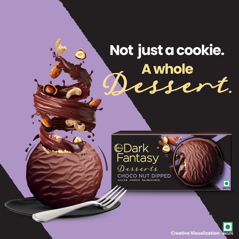 Sunfeast Dark Fantasy Desserts Choconut Dipped Cookies