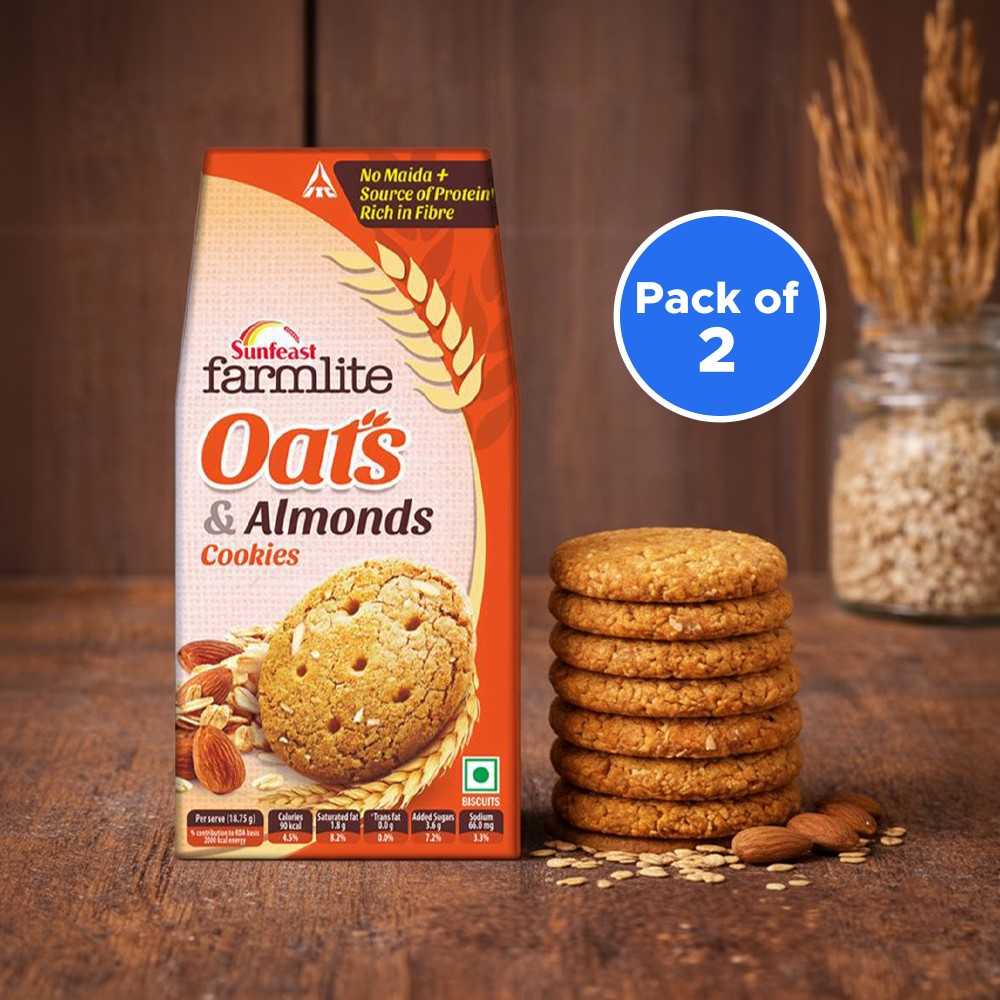 Sunfeast Farmlite Oats & Almonds Cookies