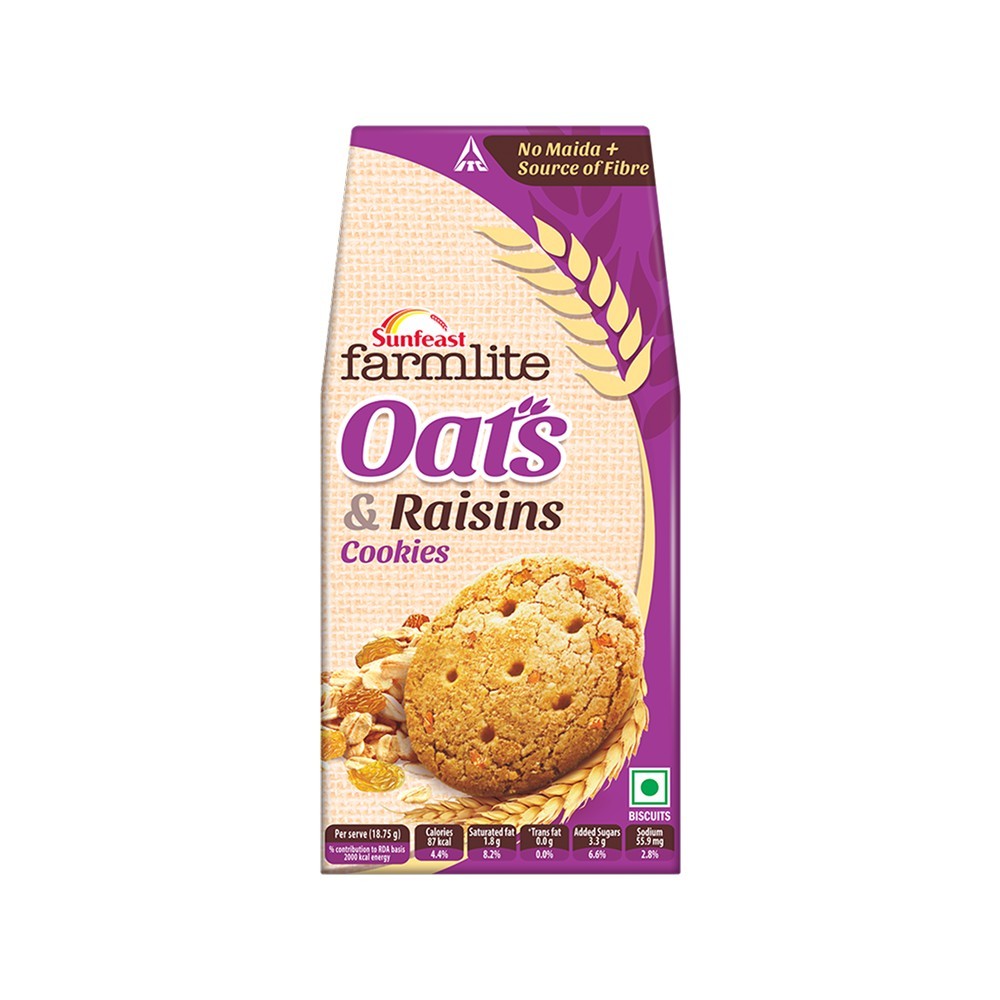 Sunfeast Farmlite Oats with Raisins Cookies
