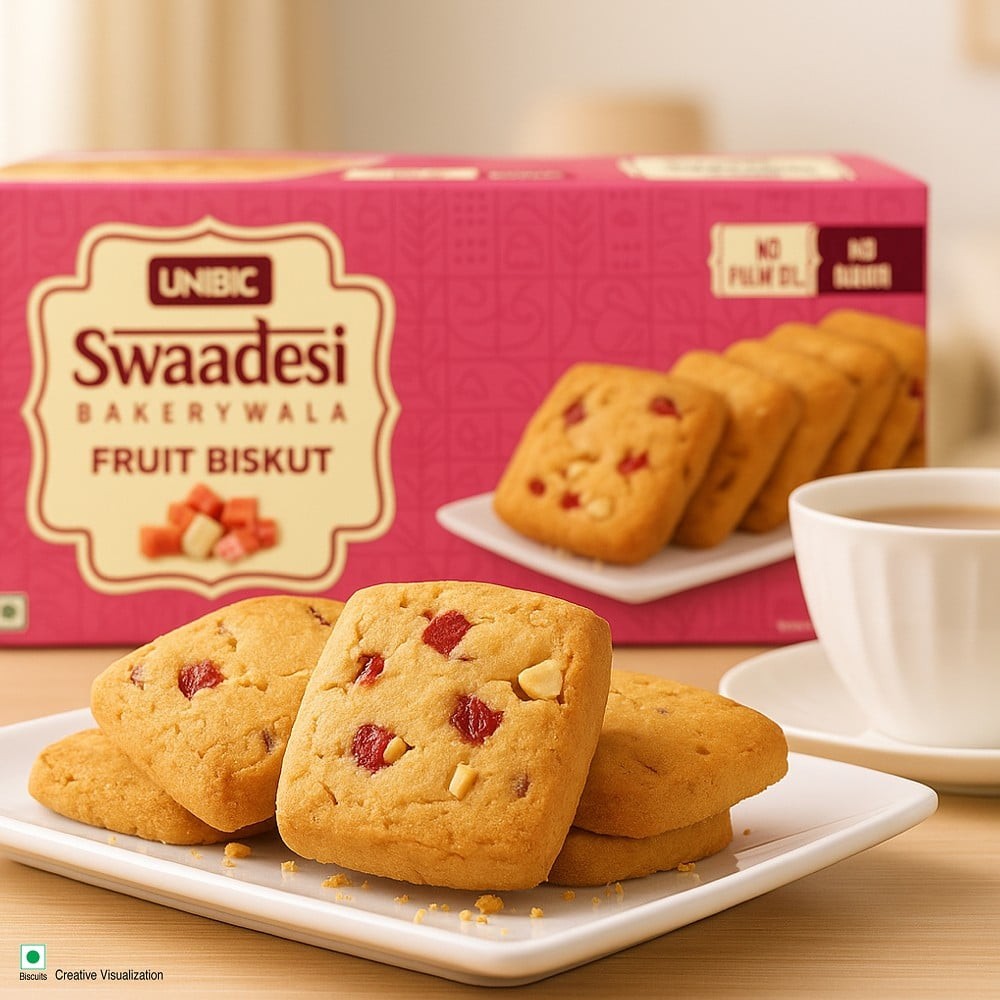Unibic Swaadesi Fruit Biskut Bakery Cookies - No Maida, No Palm Oil