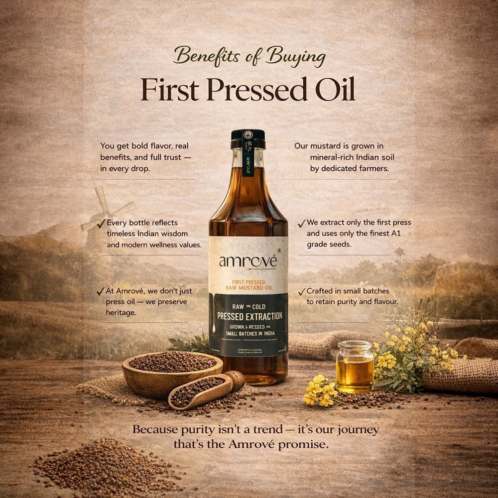 Amrove Cold Pressed Mustard Oil