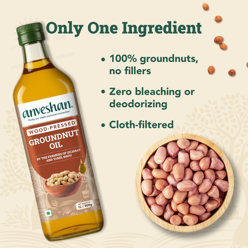 Anveshan Cold Pressed Groundnut Oil