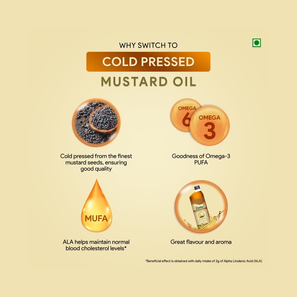 Dabur Cold Pressed Mustard Oil