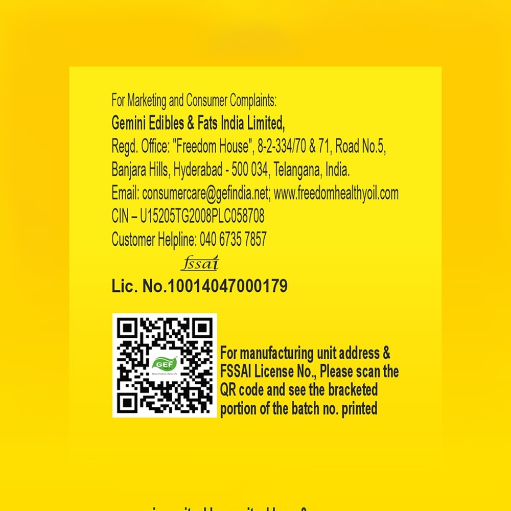 Freedom Refined Sunflower Oil 2 l