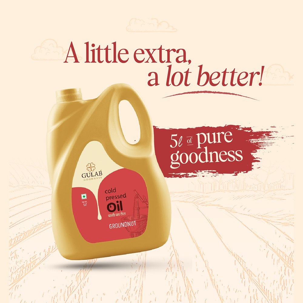 Gulab Premium Cold Pressed Groundnut Oil