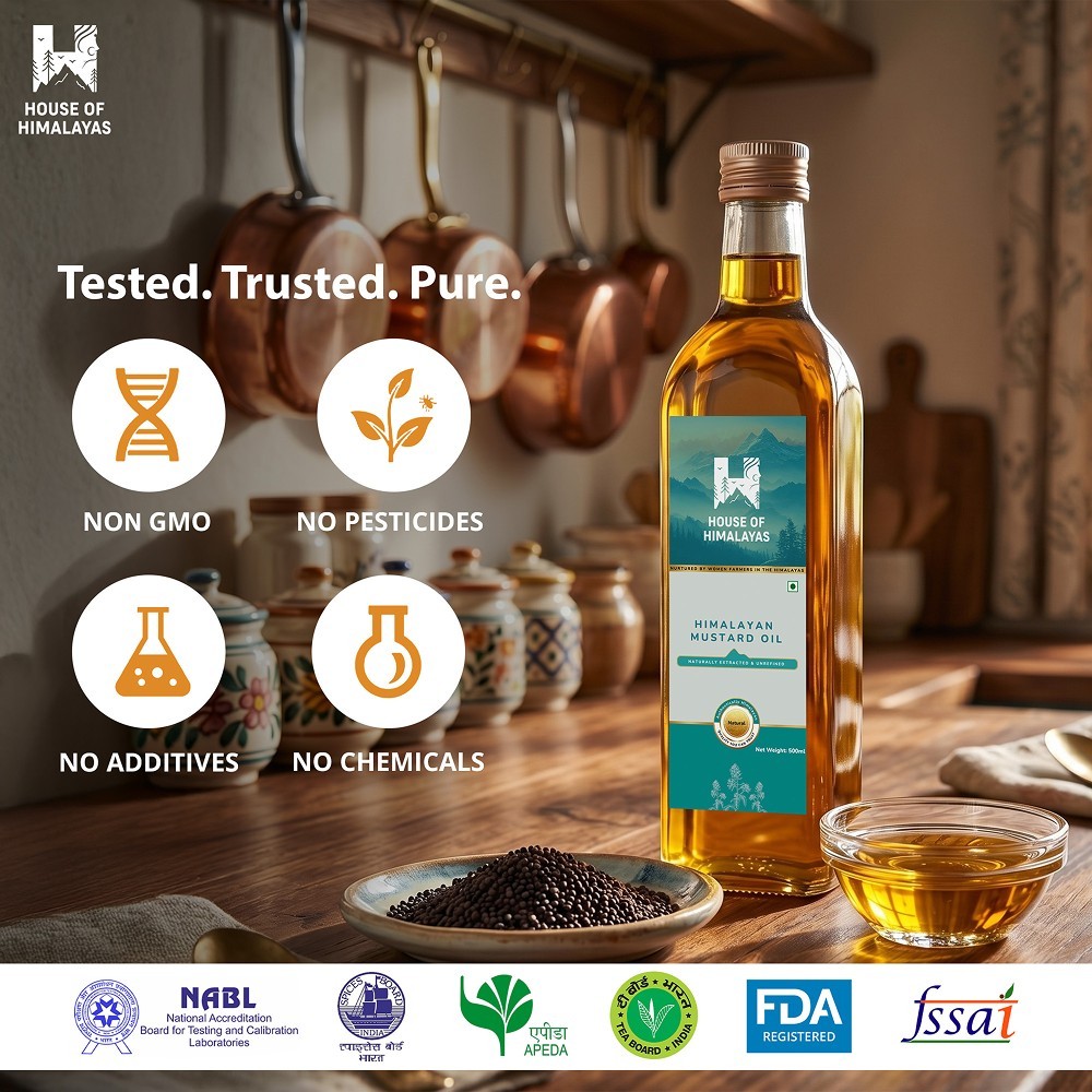 House of Himalayas Cold Pressed Mustard Oil