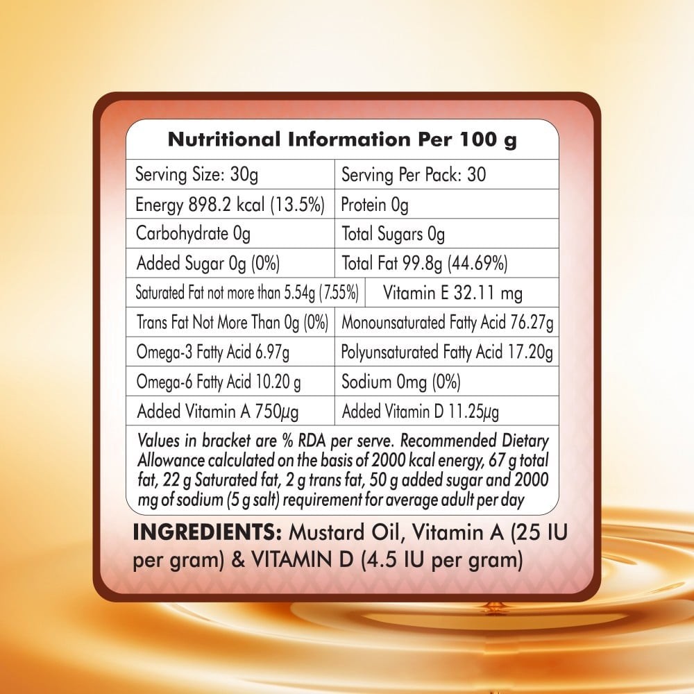 Patanjali Mustard Oil Kachi Ghani (Cold Pressed)
