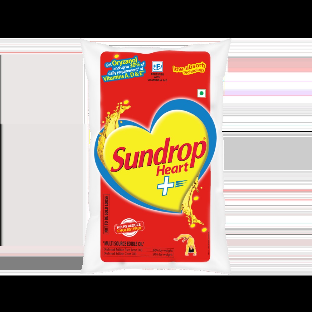 Sundrop Heart+ Rice Bran & Corn Refined Cooking Oil