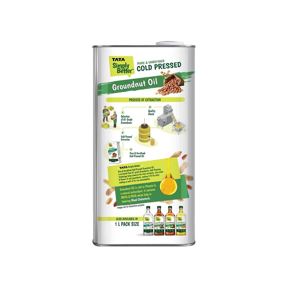 Tata Simply Better Cold Pressed Groundnut Oil / Peanut Oil